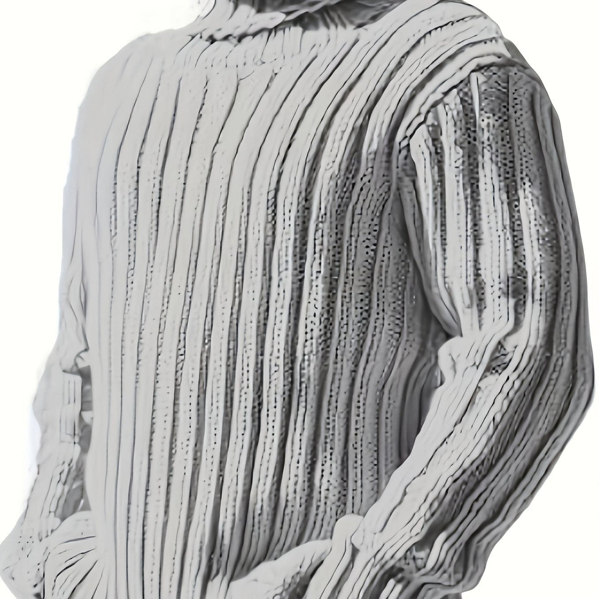 Esther-Patricia | Women's Ribbed High-Neck Relaxed-Fit Sweater