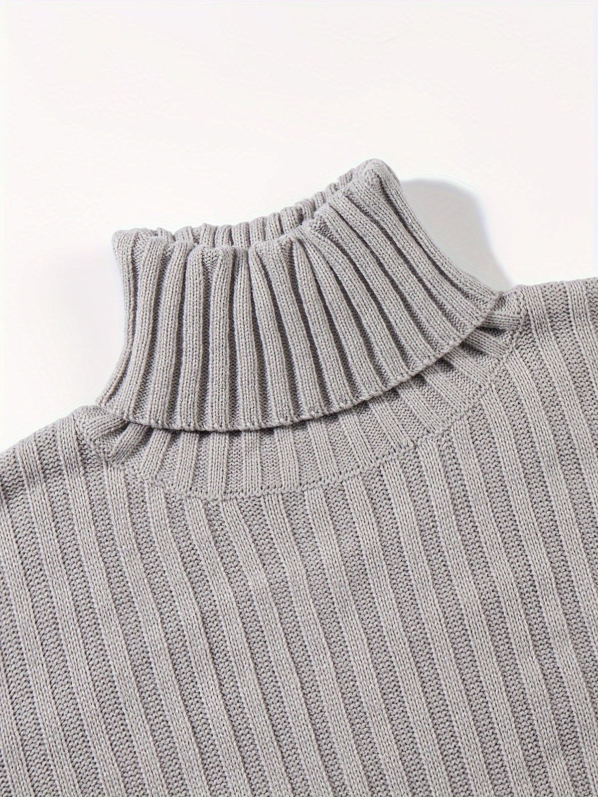 Esther-Patricia | Women's Ribbed High-Neck Relaxed-Fit Sweater