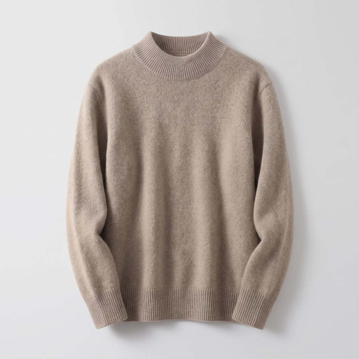 Genevieve-Bernadette | Women's Ribbed-Trim Rollneck Jumper