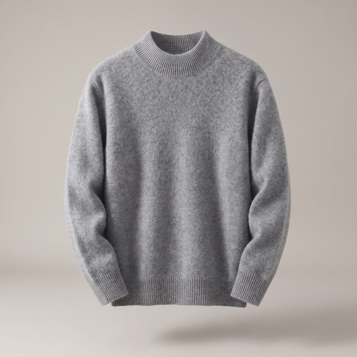Genevieve-Bernadette | Women's Ribbed-Trim Rollneck Jumper