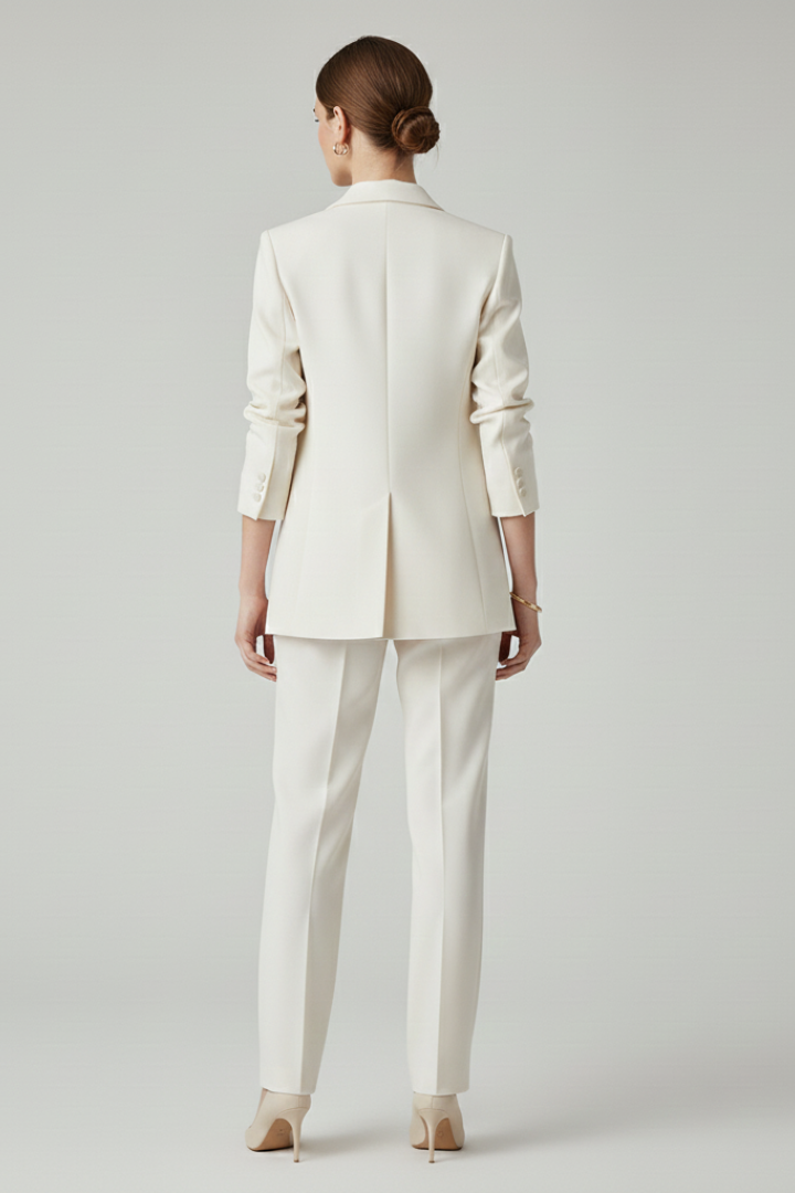 Yvonne | Women's Single-Button Blazer & Straight-Leg Trouser Set