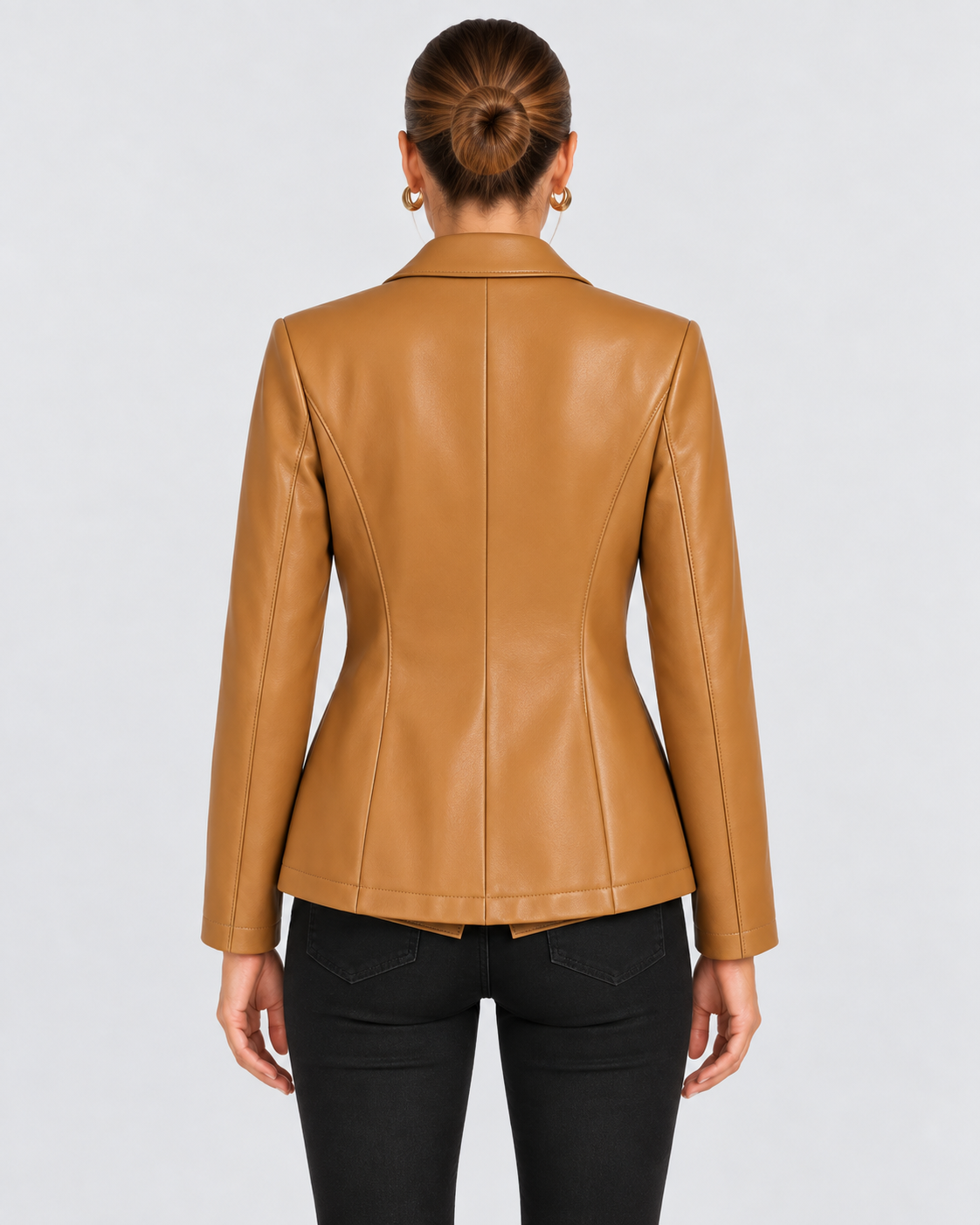 Wilhelmina-Regina | Women's Structured Leather Blazer
