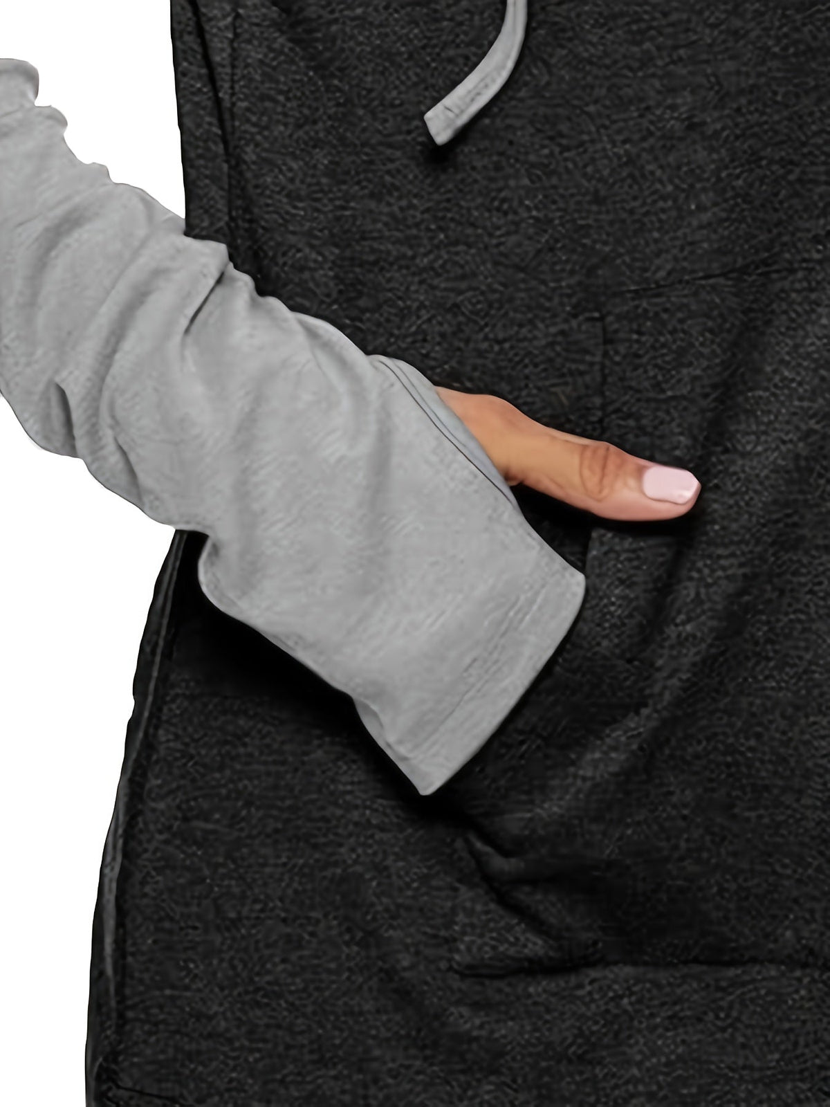 Ruth-Ophelia | Women's Two-Tone Drawstring Hoodie