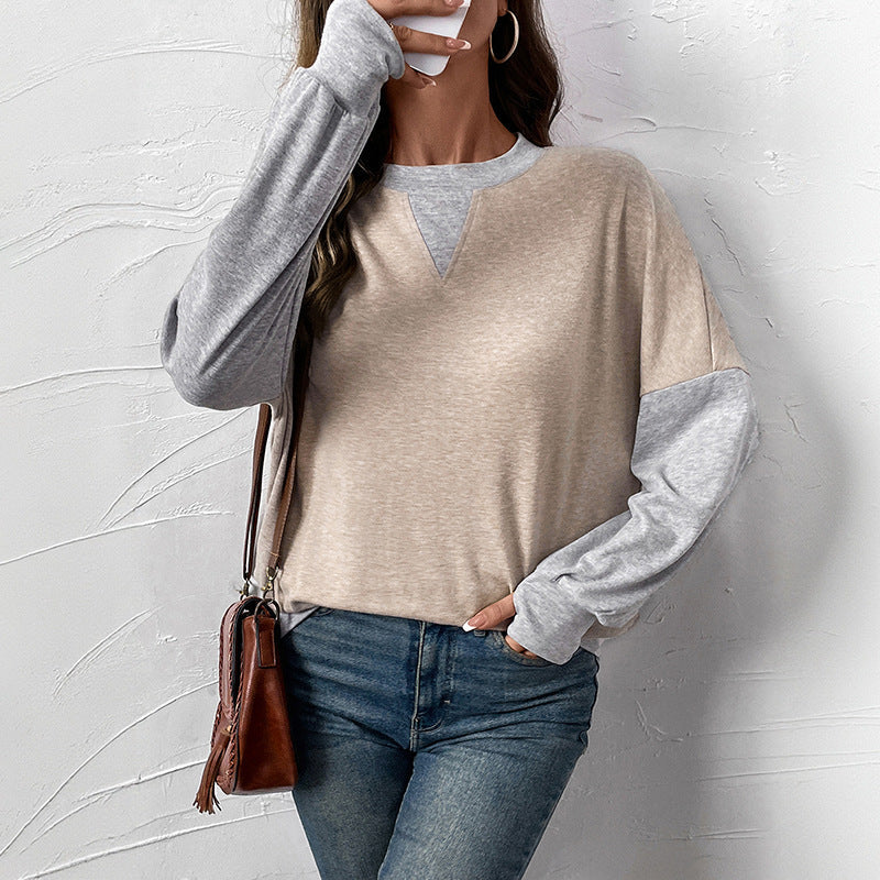 Judith | Women's Two-Tone Oversized Sweater with Contrast Sleeves