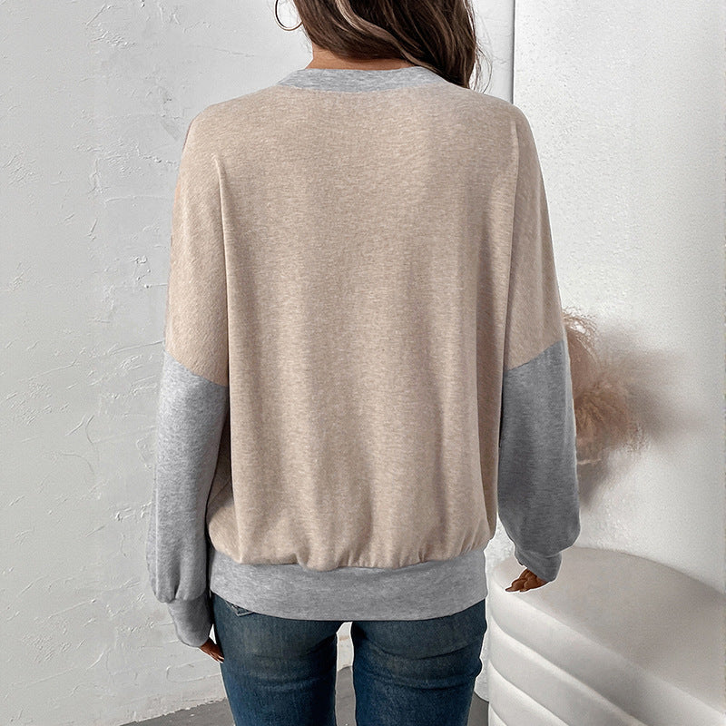 Judith | Women's Two-Tone Oversized Sweater with Contrast Sleeves