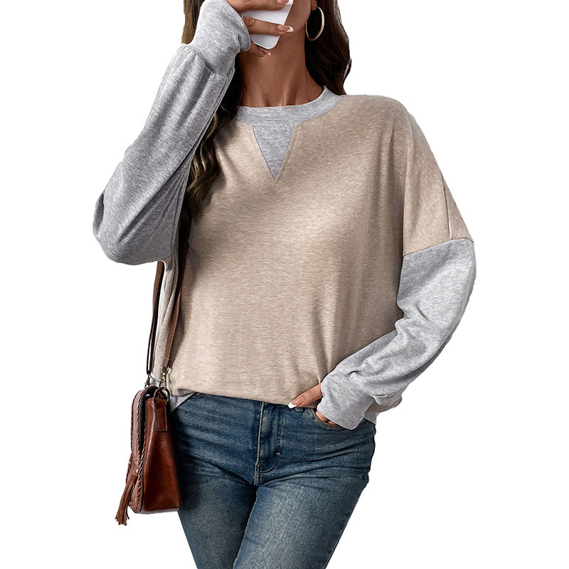 Judith | Women's Two-Tone Oversized Sweater with Contrast Sleeves