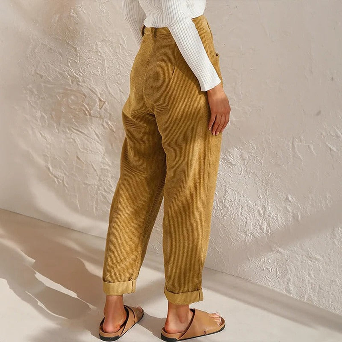 Esther | Women's Wide-Leg Corduroy Trousers