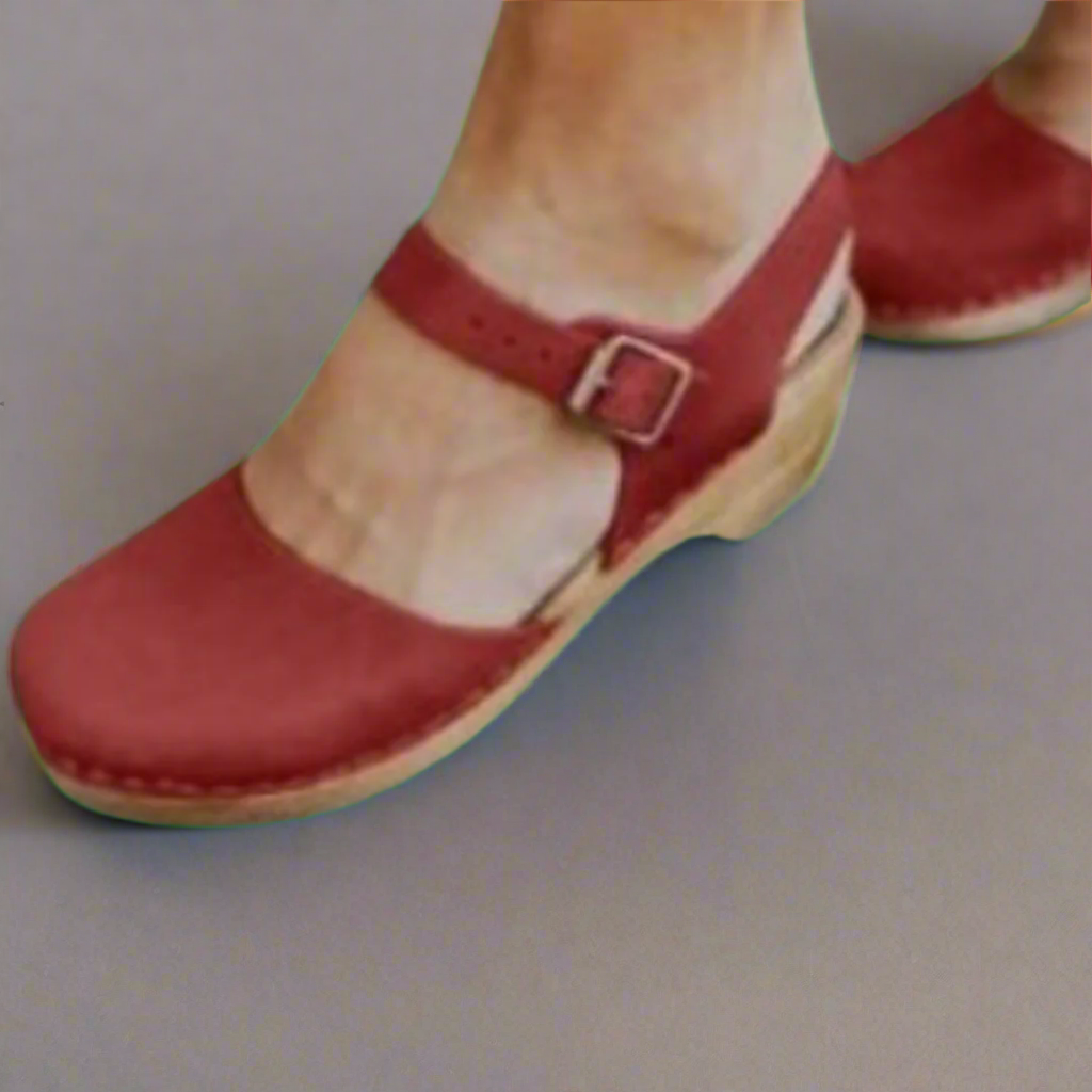 Cecile-Stella | Women's Wood-Sole Buckle-Strap Platform Sandals