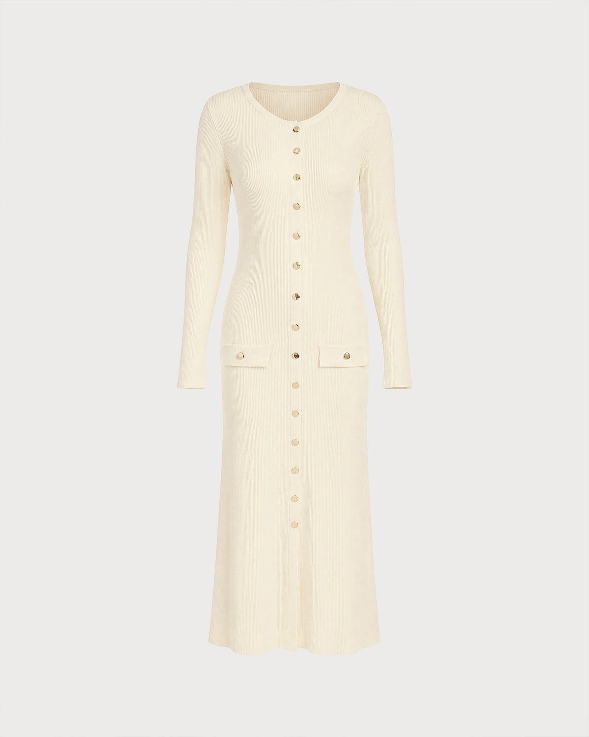 Marielle | Women's Round Neck Bodycon Tunic Sweater Dress